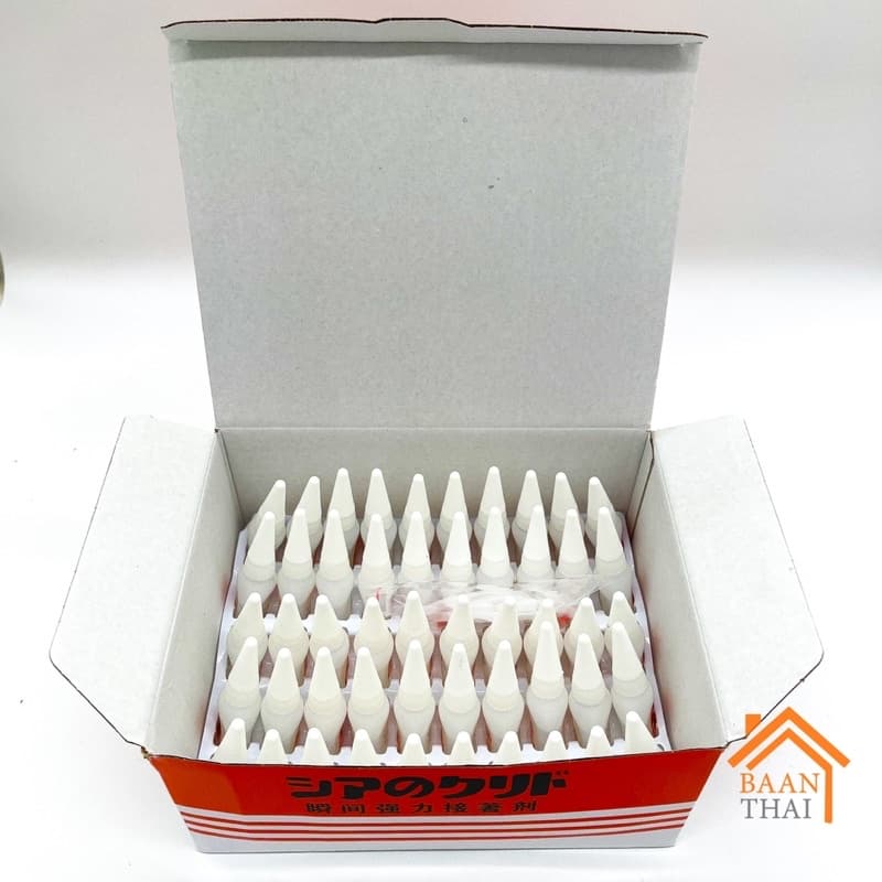 กาวร้อนญี่ปุ่น อย่างดี แห้งเร็ว 20กรัม *ยกกล่อง* 50หลอด งานโลหะ งานไม้ คุณภาพดี ราคาถูกสุดๆ - 4