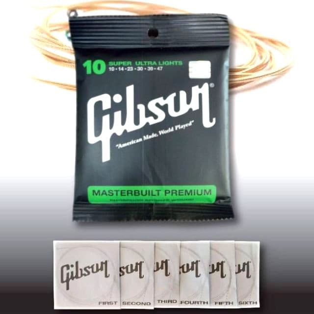 สายกีตาร์โปร่ง / ไฟฟ้า Gibson ครบชุด 6เส้น แถมปิ๊ก อย่างดีมูละค่าตัวละ 45 บาท 1ตัว - 4