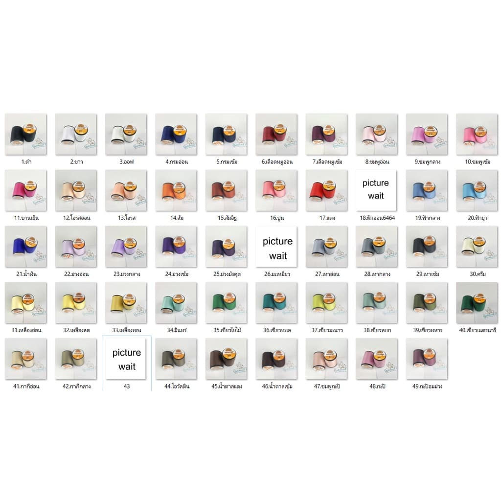 ด้ายเย็บผ้า ด้ายนกยูง ราคา 10 บาท - 1