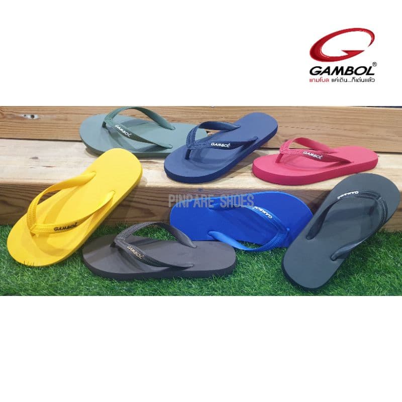 พร้อมส่ง! รองเท้าแตะฟองน้ำแกมโบลแบบคีบGambol  GM71052