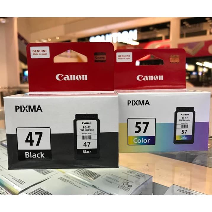 หมึกแท้ ตลับหมึกอิงค์เจ็ท Canon Ink PG-47 / CL-57  สีดำ และ สี ของแท้ 100% - 5