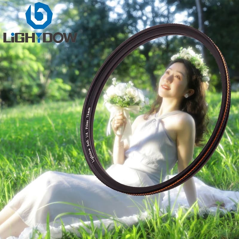 Lightdow 1/4 ตัวกรองเลนส ์ นุ ่ มสีขาวสําหรับ 49/52/55/58/62/67/72/77/82mm