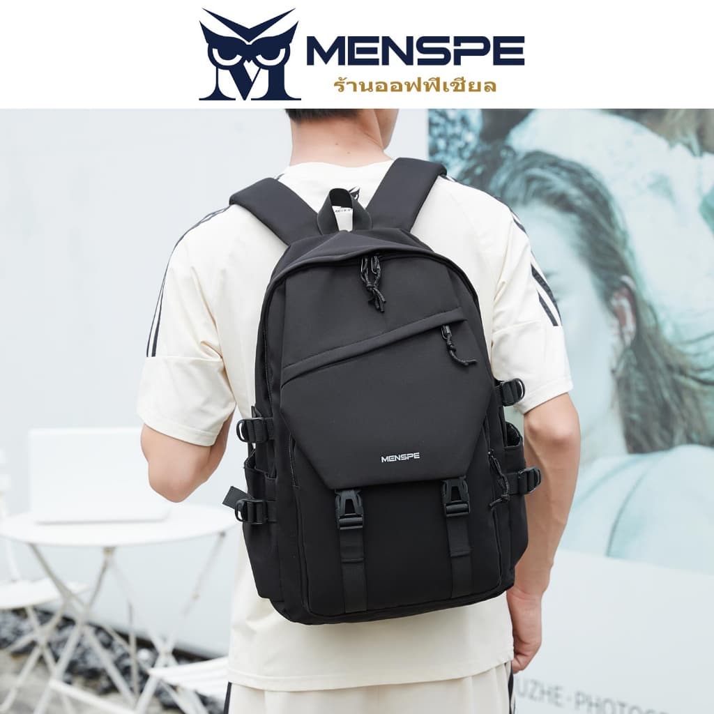 MENSPE กระเป๋าเป้สะพายหลังลําลอง ป้องกันขโมย กันน้ํา เหมาะกับการเดินทาง สไตล์นักธุรกิจ สําหรับผู้ชาย - 1