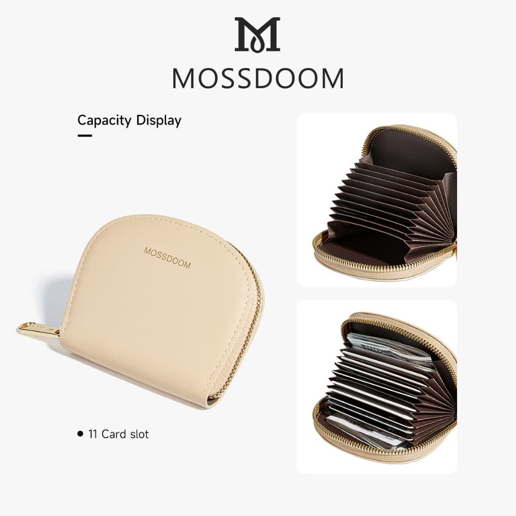 MOSSDOOM Elfrea card holder กระเป๋าสตางค์ขนาดพกพา ใส่เหรียญ+ธนบัตร มี11ช่องการใช้งาน - 4