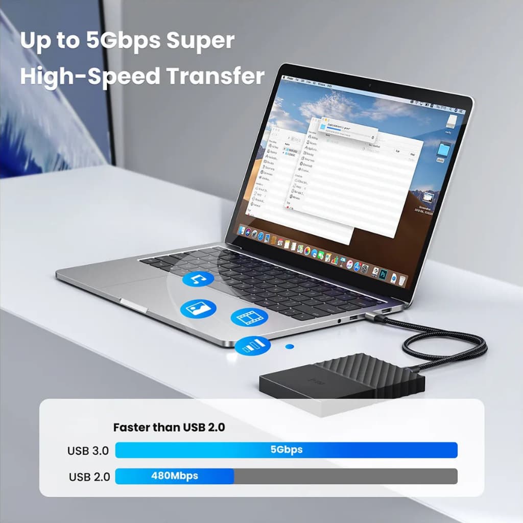 hoco. X102 Charging Data Cable สายชาร์จคุณภาพสูง รองรับกระเเสไฟ 2.4A ชาร์จเร็วโอนถ่ายข้อมูลได้ - 3