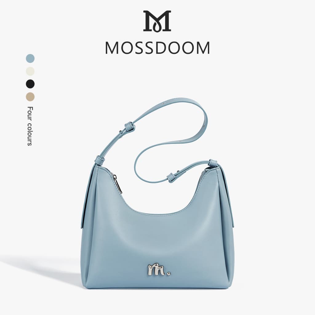MOSSDOOM Deanna Bag กระเป๋าคาดไหล่เว้าความจุขนาดใหญ่สำหรับเดินทาง