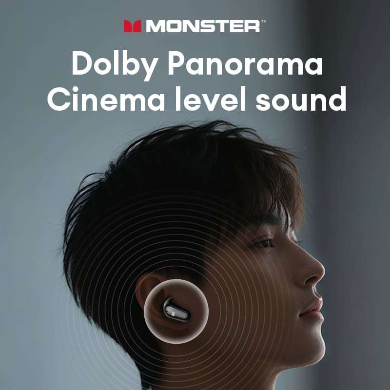 Monster MQT52 หูฟังบลูทูธไร้สายชนิดใส่ในหูอายุการใช้งานแบตเตอรี่ยาวนานหูฟังลดเสียงรบกวน - 1