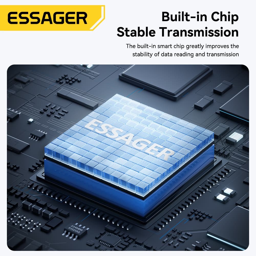 Essager Dual-Port USB 2.0 Type-C และ USB-A ถึง TF/Micro SD Card Reader รองรับสูงสุด 512GB - 4