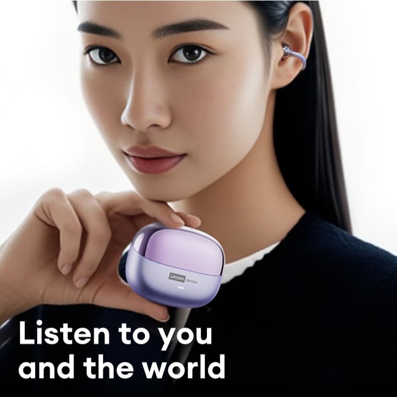 Lenovo LE302 หูฟังบลูทูธ IPX5 กันน้ําคุณภาพเสียงไฮไฟ สบายระหว่างการออกกําลังกาย การออกแบบ ที่หนีบหู - 3