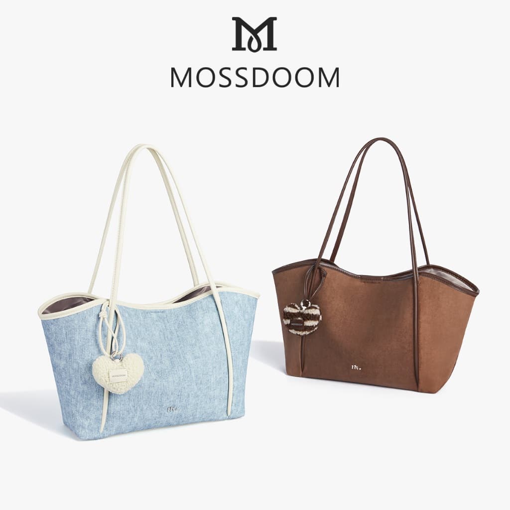 MOSSDOOM Vione Bag กระเป๋าสะพายไหล่ขนาดใหญ่ สำหรับผู้หญิง สีโดปามีน - 2