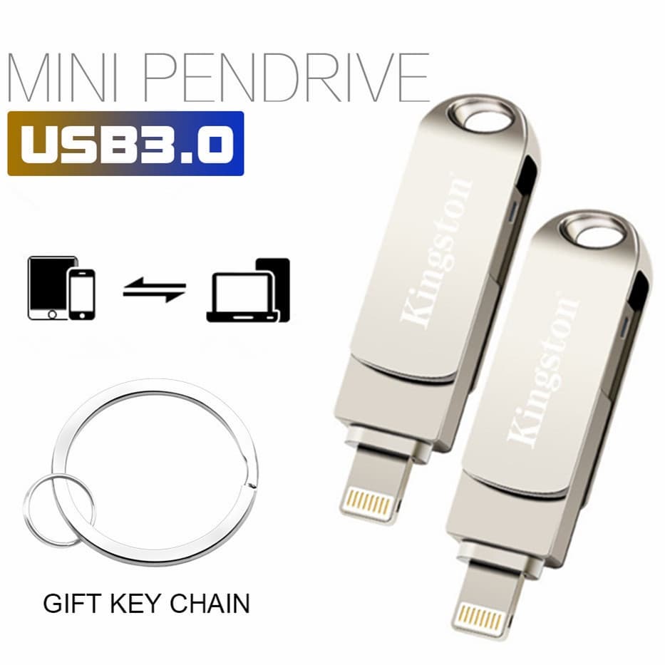 2 in 1 แฟลชไดรฟ์ Usb 2TB Usb Flash Drive 1TB Otg Pendrive สําหรับ iPhone Storage Pendrive