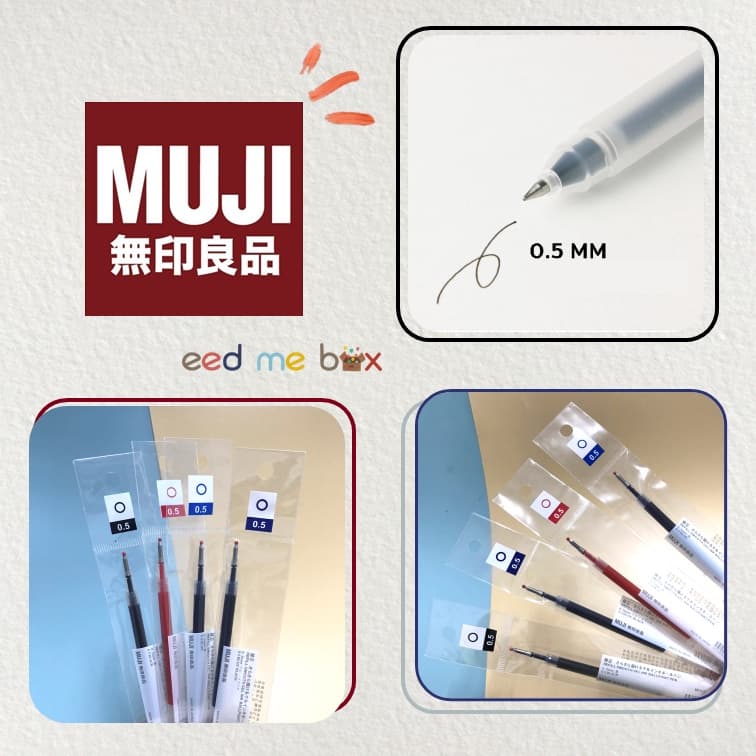 MUJI ปากกา และไส้ปากกาเจลมูจิ แบบกด ขนาดเส้น 0.38 และ 0.5 MM - 2