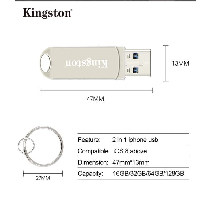 2 in 1 แฟลชไดรฟ์ Usb 2TB Usb Flash Drive 1TB Otg Pendrive สําหรับ iPhone Storage Pendrive - 4