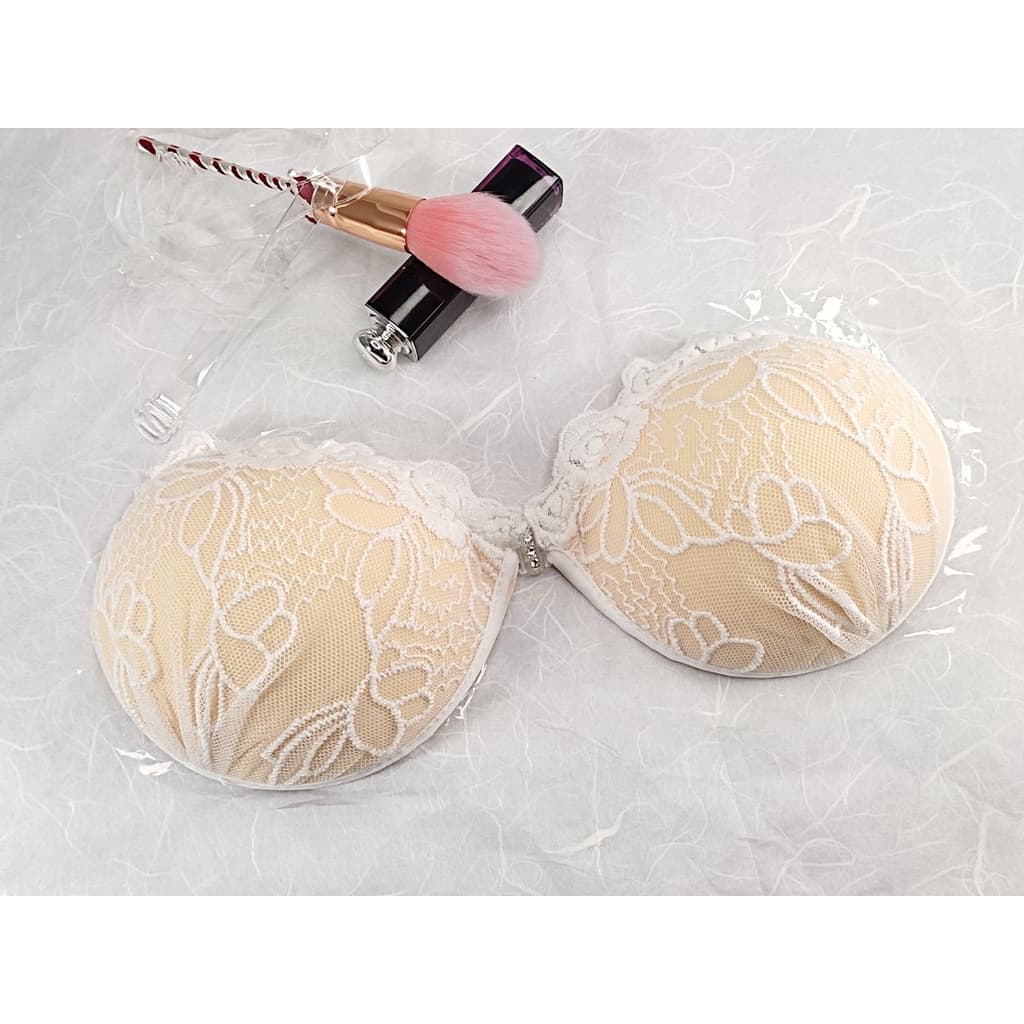 #037 บราปีกนก​ลายลูกไม้  บราเจ้าสาวบราดูมดูมบราลูกไม้ดำล้วน COK - 3