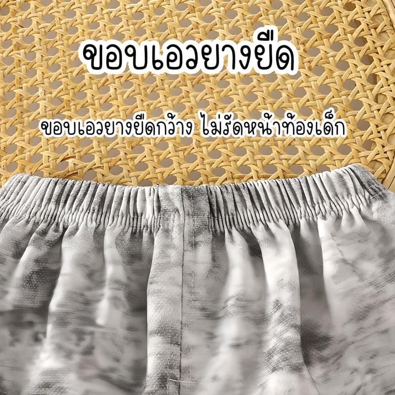 MooDeng Baby ชุดเสื้อโปโลเด็ก เสื้อแขนสั้น และกางเกงขาสั้น สไตล์เกาหลี ใหม่ เด็กชาย ฤดูร้อน - 6