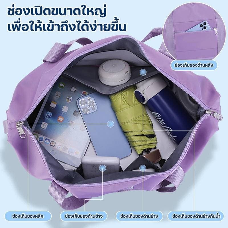 กระเป๋าเดินทาง แบบพับได้ขยายได้หมุนได้360องศาความจุขนาดใหญ่ แบบล้อลาก กระเป๋าลาก - 5