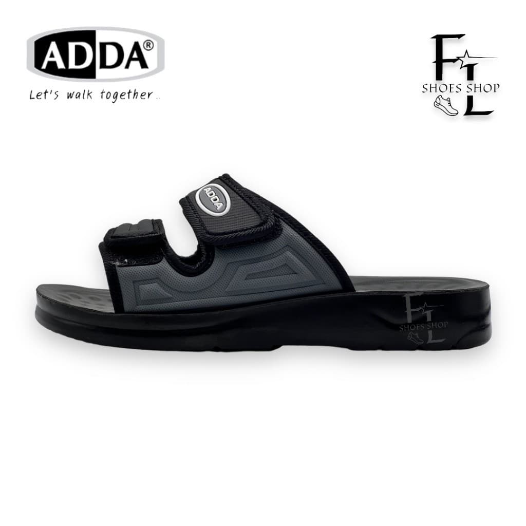 ADDA PU รองเท้าแตะแบบสวม รองเท้าแตะแอดด้า ปรับสายได้ รุ่น 7MA03 (เบอร์ 39-45) - 2