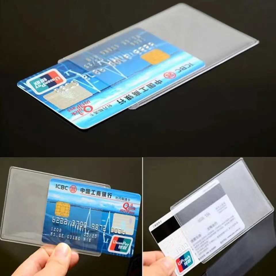 ซองใสใส่บัตร atm บัตรประชาชน กระเป๋าใส่บัตร ป้องกันรอยขีดข่วน การเสื่อมสภาพของบัตร - 3