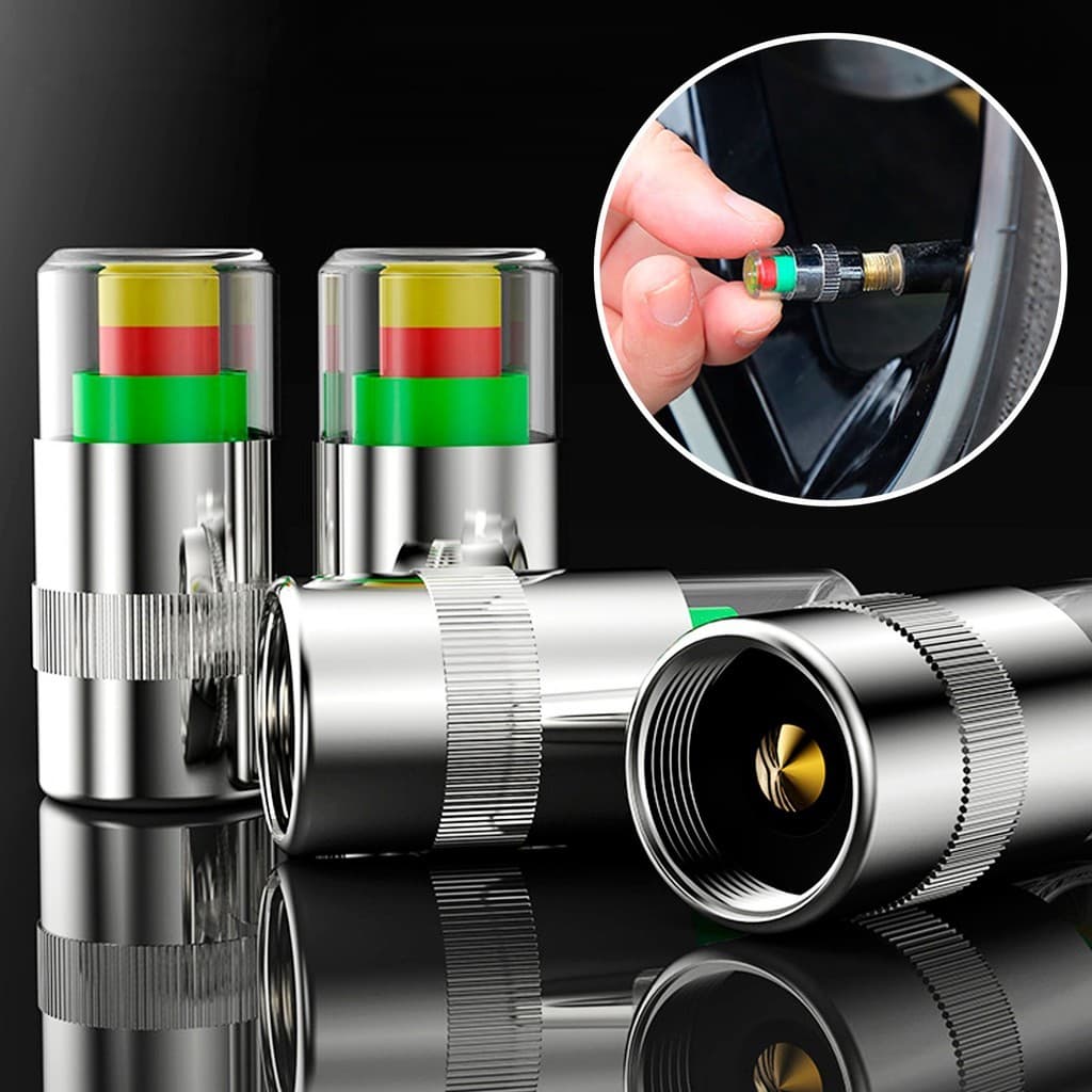 Featured  1 ชิ้น จุกลมเช็คแรงดัน จุกลม มีที่วัดความดันลม จุกปิดลมยาง แจ้งเตืนเมื่อยางลมอ่อน - 5