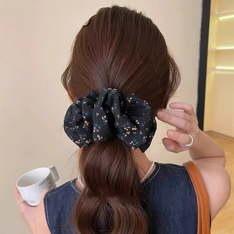 หางม้าสูงกล้วยจับกิ๊บติดผม ชม. หูฟัง แฟชั่นเกาหลี - 6