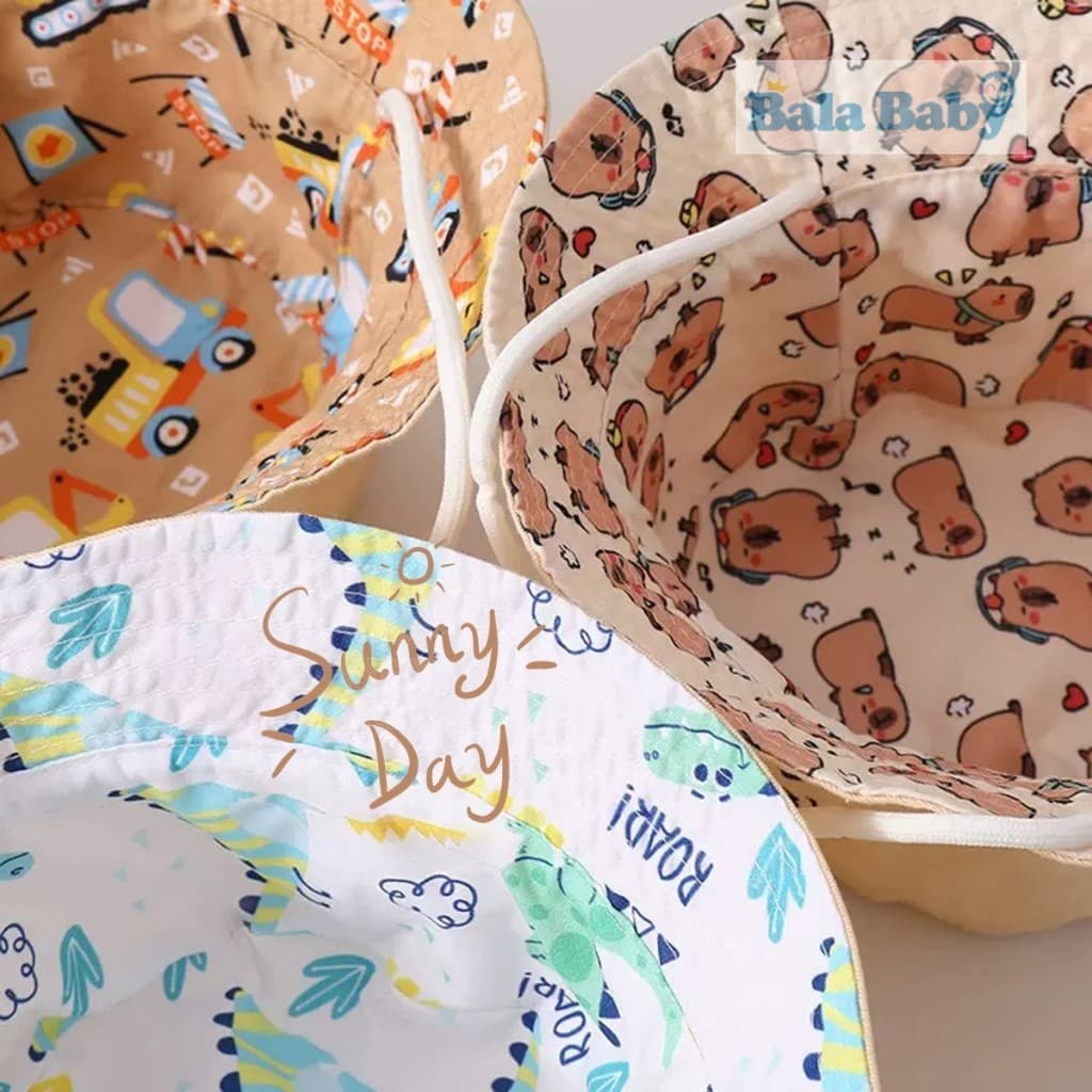 หมวกบัคเก็ตเด็ก หมวกกันแดด ใส่ได้ 2 ด้าน สำหรับ2-5ปี MZ213 - 6