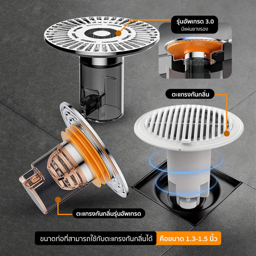 COZII เป็ดรูปชั้นท่อระบายน้ําผมขนสัตว์คลิป-คราบลบขูด-อ่างล้างจานขยะหนีบ-ผนังกระเบื้องขจัดตะกรันพลั่ว - 6