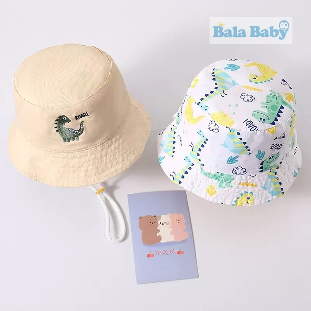 หมวกบัคเก็ตเด็ก หมวกกันแดด ใส่ได้ 2 ด้าน สำหรับ2-5ปี MZ213 - 3