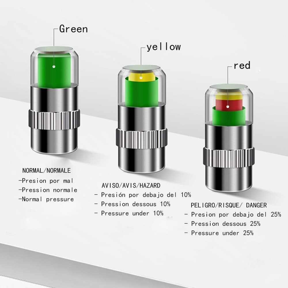 Featured  1 ชิ้น จุกลมเช็คแรงดัน จุกลม มีที่วัดความดันลม จุกปิดลมยาง แจ้งเตืนเมื่อยางลมอ่อน - 3