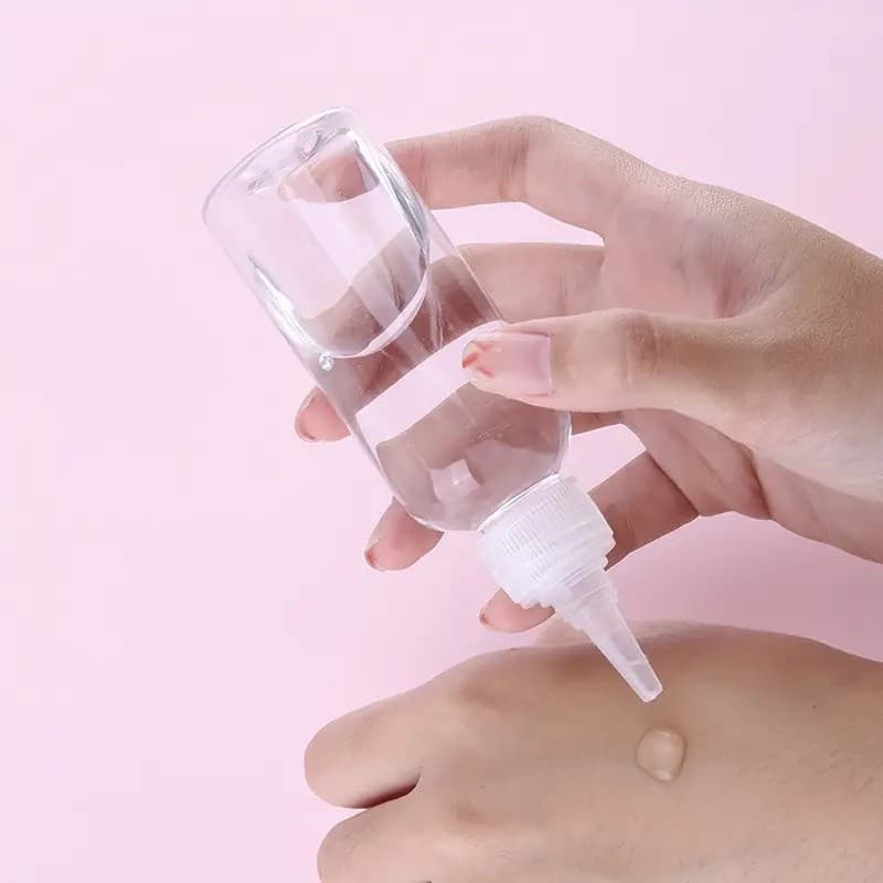 ขวดพลาสติกใส PET ฝา 2 ชั้น ขวดใส่สีขนาด 30ml,50ml,100ml #ขวดทรงแหลม ขวดหยด ขวดหัวจรวด - 3