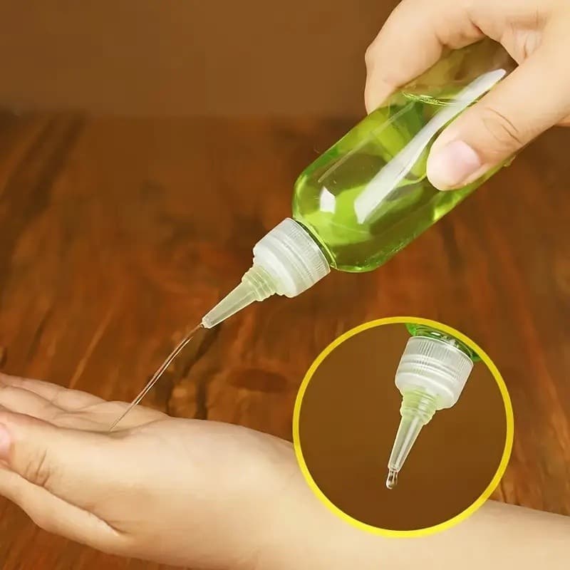 ขวดพลาสติกใส PET ฝา 2 ชั้น ขวดใส่สีขนาด 30ml,50ml,100ml #ขวดทรงแหลม ขวดหยด ขวดหัวจรวด - 4