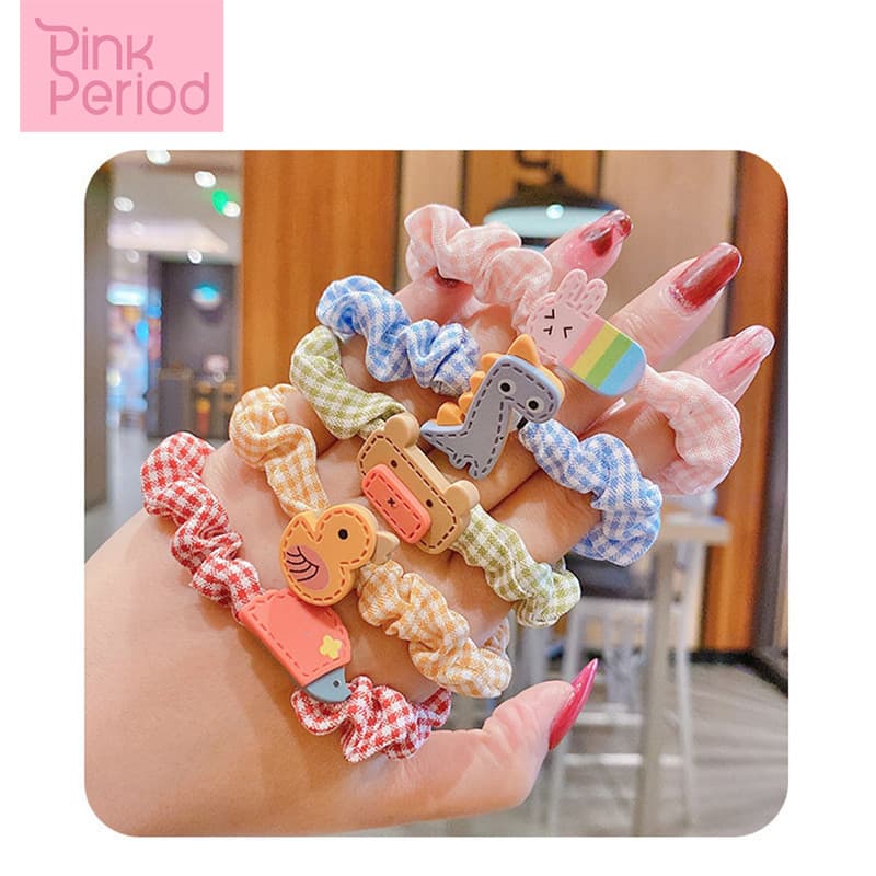 Pink Period🎀 ยางรัดผมลายการ์ตูน เครื่องประดับผม สไตล์เกาหลี หวานน่ารัก - 3