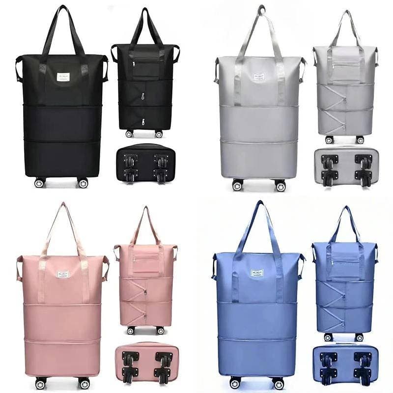 กระเป๋าเดินทาง แบบพับได้ขยายได้หมุนได้360องศาความจุขนาดใหญ่ แบบล้อลาก กระเป๋าลาก