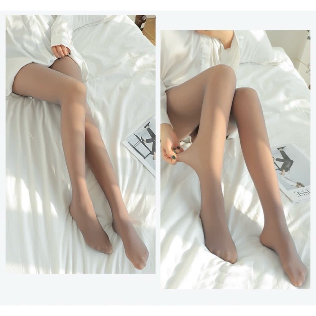 🚀 ส่งภายใน24ชม. ✨ ถุงน่องสำลีบุขน 140g 🧦 เอวสูงเก็บหน้าท้อง ไม่ขาดง่าย แฟชั่นปัจจุบัน - 3