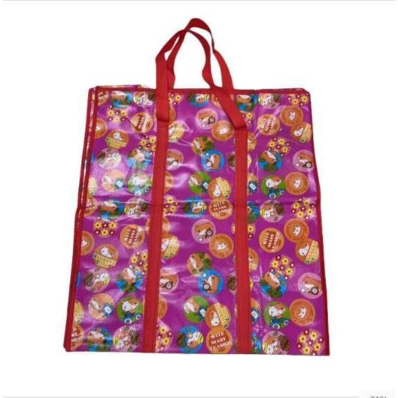 ถุงกระสอบป่านกันน้ำ มีซิปและหูหิ้ว ใช้โดยพ่อค้าแม่ค้าในตลาดซานเผิง (มีหลายแบบให้เลือก) - 3