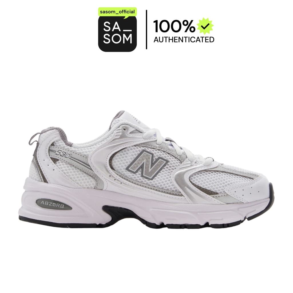 New Balance 530 White Silver Metallic | ของแท้ ตรวจสอบโดย SASOM