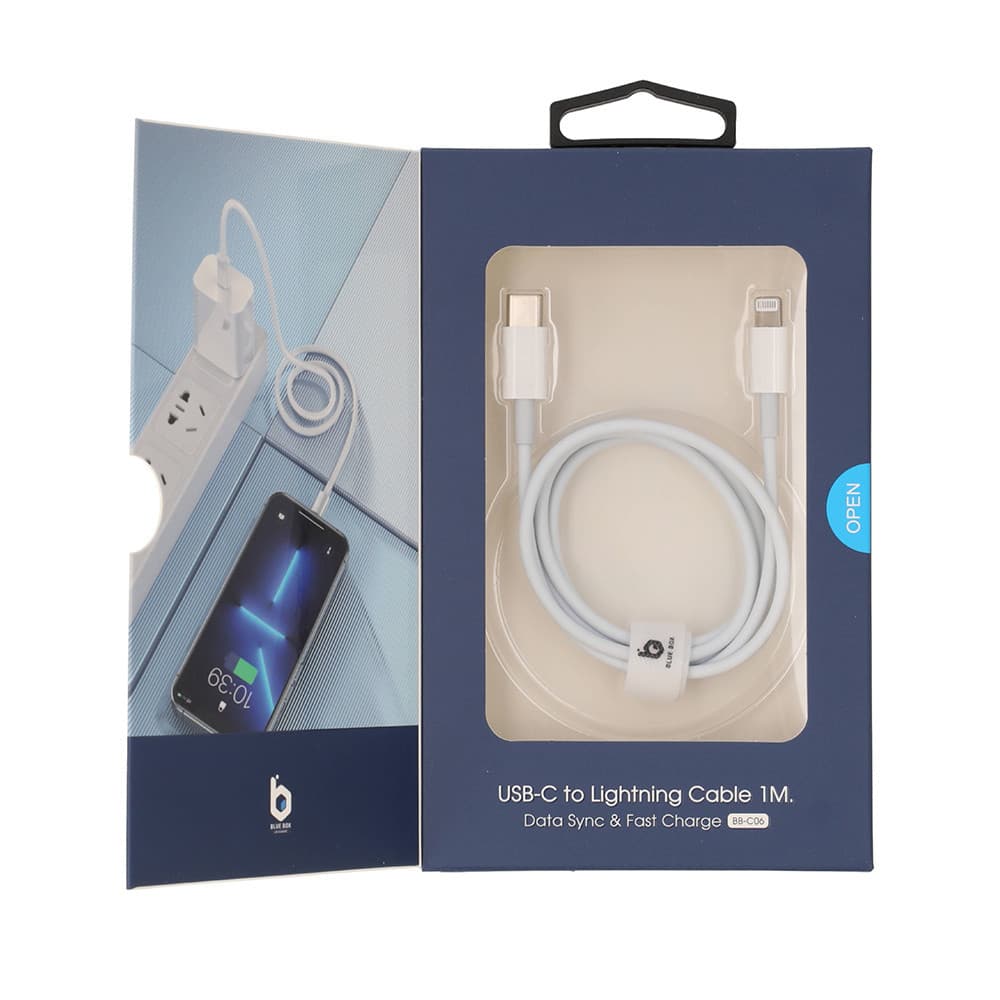 [โปรโมชั่นราคาพิเศษ] สายชาร์จ Blue Box USB-C to Lightning Cable 27W BB-C06 White by Banana IT - 3