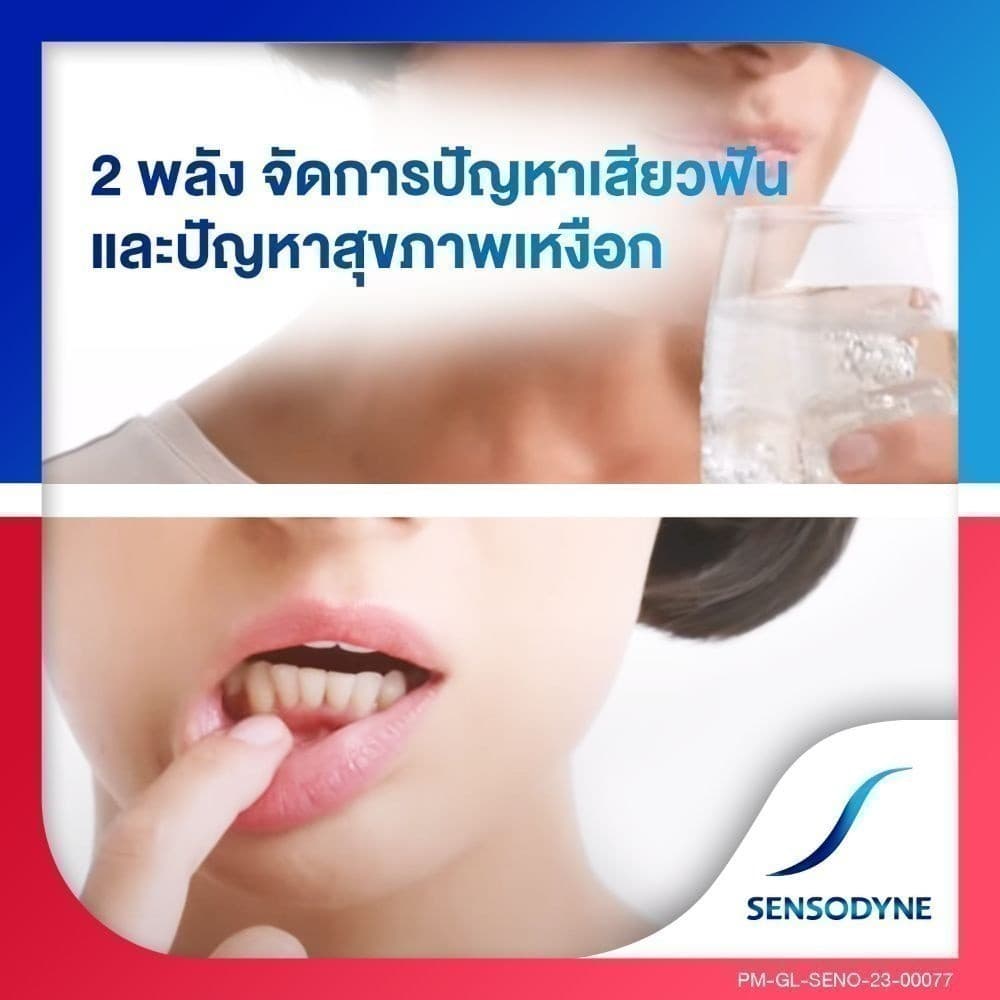 [เลือกสูตรได้] SENSODYNE TOOTHPASTE เซ็นโซดายน์ ยาสีฟัน ฟื้นฟูและปกป้องอาการเสียวฟัน 100 กรัม แพ็ค 2 - 3
