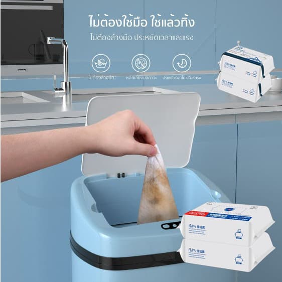 🧹ไม้ถูพื้น ใช้แล้วทิ้ง ไม้ม๊อบ กระดาษเปียก กระดาษแห้ง lazy mop ไม้ม็อบดันฝุ่น ผ้าถูพื้นแบบเปียก แห้ง - 4