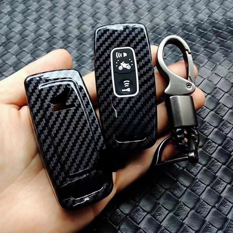 【ส่งจากไทย】เคสกุญแจ Forza /Giorno/PCX /adv กุญแจ พวงกุญแจ เคสกุญแจรีโมทมอเตอร์ไซค์คาร์บอนไฟเบอร์ - 2