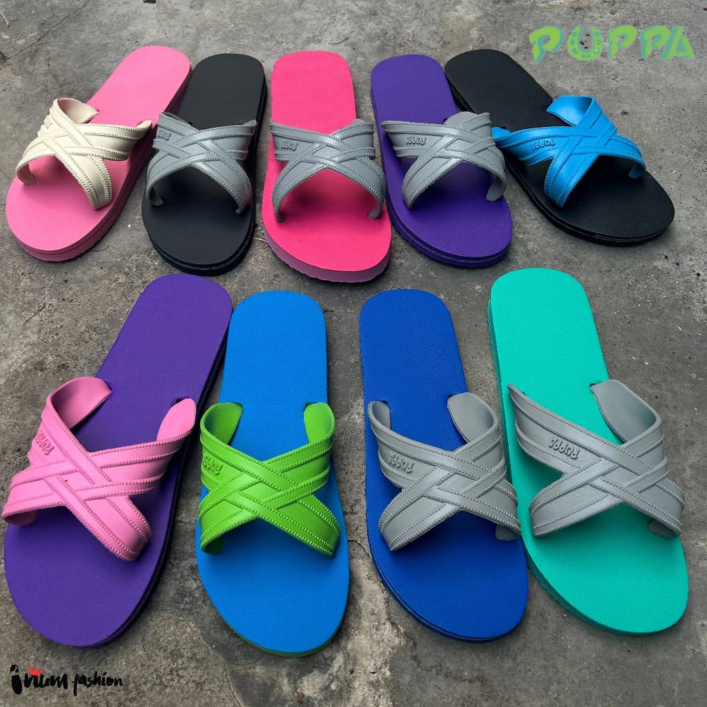 Puppa ปั๊ปป้า ปุ๊บป้า รองเท้าแตะ สีพิเศษ(คละแบบ)แท้💯 แตะฟองน้ำ สีทูโทนพิเศษ ครบสี 40 สี