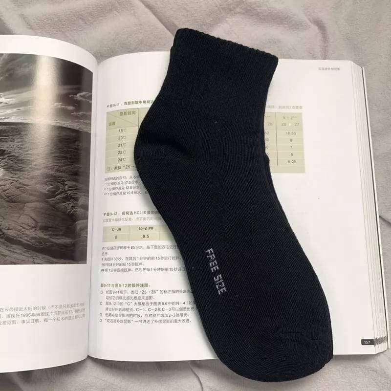 ถุงเท้าทำงาน สีดำ ผู้ชาย ฟรีไซส์ (1แพ็ค 12คู่) - 5