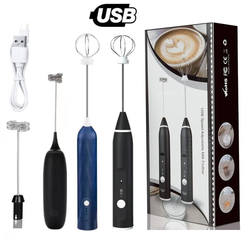 เครื่องตีฟองนม แบบชาร์จ usb มีให้เลือก3สี ที่ตีฟองนม