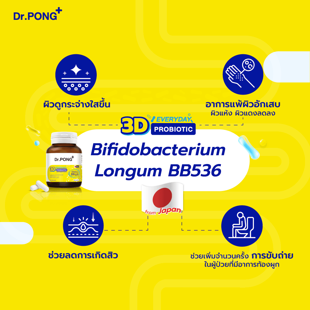 Dr.PONG 3D EVERYDAY PROBIOTIC ปรับสมดุลลำไส้ บำรุงผิว เสริมระบบภูมิคุ้มกัน - 2