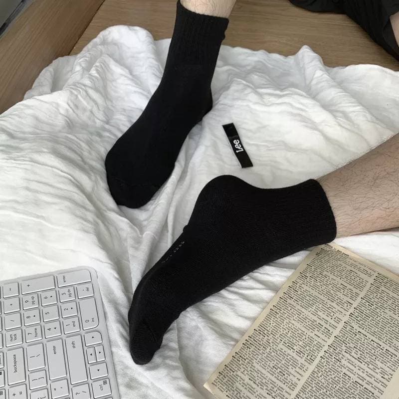 ถุงเท้าทำงาน สีดำ ผู้ชาย ฟรีไซส์ (1แพ็ค 12คู่) - 4