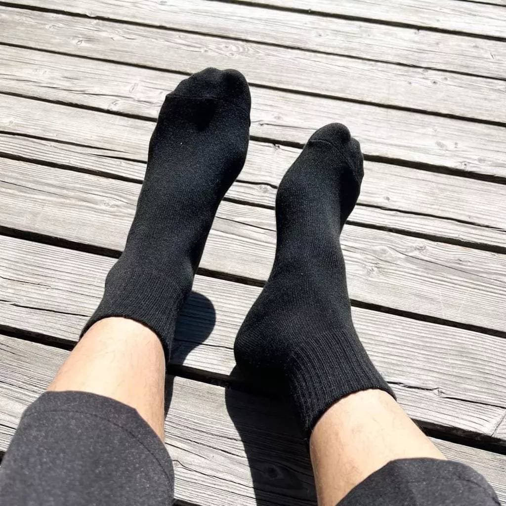 ถุงเท้าทำงาน สีดำ ผู้ชาย ฟรีไซส์ (1แพ็ค 12คู่) - 6