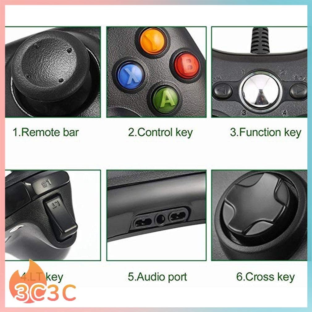 จอยเกมส์ Gaming Controller จอยเก มมิ่งจอย joystick ระบบ X-input  จอย สติ๊ก Steam - 4