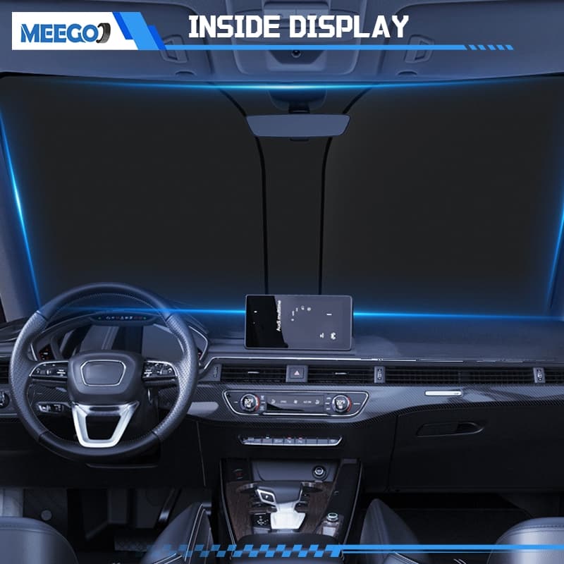 MeeGoo ร่มกันแดดในรถยนต์ ม่านบังแดดรถ ร่มบังแดด รถกันแดด ฉนวนกันความร้อน กันUV แบบพับได้ ที่บังแดด - 6