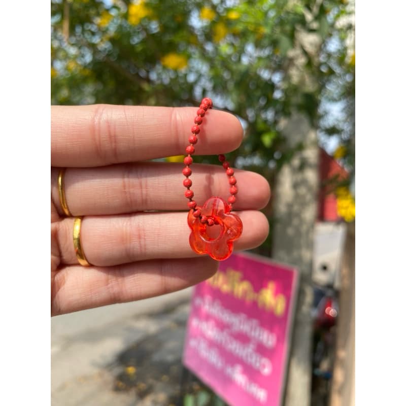 พวงกุญแจดอกไม้ สุ่มคละสี 1 ชิ้น พร้อมส่ง 📌 - 3