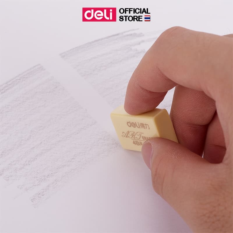 Deli Eraser ยางลบดินสอ 2B/4B มี 3 แบบให้เลือก (แพ็ค 1 ชิ้น) - 5