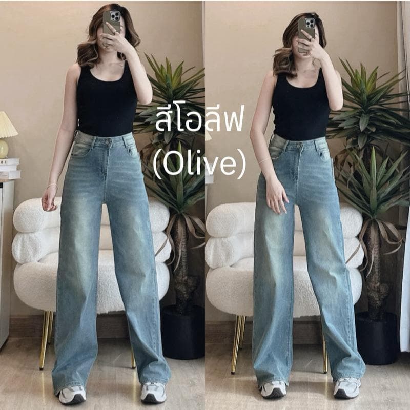 [ใช้โค้ดส่วนลดได้]*ยาว 37-38" * SEASONING รุ่น OG มีไซส์ S-7XL [ ผ้ายืดได้เยอะ ] ขากระบอกใหญ่ - 4